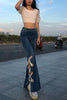 Bandage Flares High Waist Jeans