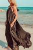 Hlater Neck Backless Maxi Dress