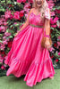 Ruffles Hem Slip Maxi Dress