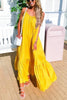 Ruffles Hem Slip Maxi Dress