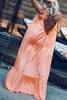 Ruffles Hem Slip Maxi Dress