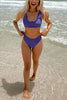 Solid High Waist Bikini Set