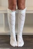 Lace Button Knee Sock