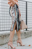Colorful Sequin Slit Skirts