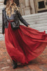 Chiffon High Waist Maxi Skirts