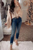 Classical High Waist Elastic Skinny Jeans