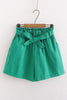 Bow Tie Elastic Waist Shorts