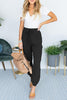 Elastic Waist Tie Dressy Joggers