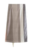 Stripe Tassels Slit Skirts