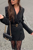 Button Wine Red Blazer