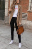 Coffee Pockets Button Lapel Blazer