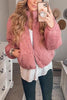 Corduroy Stand Collar Puffer Coat