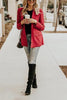Button Wine Red Blazer