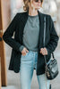 Button Wine Red Blazer