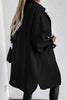 Pockets Long Sleeve Botton Up Belted Jacket
