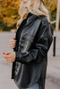 PU Long Sleeve Button Jackets
