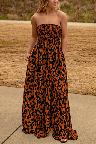 Charm Me Wide Legged Tube Jumpsuit