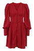 Cuff Buff Long Sleeve Button Dress