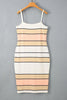 Color Block Stripe Bodycon Dress