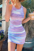 Blooming Sleeveless Bodycon Mini Dress
