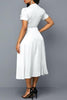 Button Dot Patchwork Dress