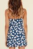 Floral Print Slit Slip Mini Dress