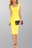 Square Neck Sleeveless Bodycon Dress