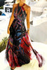 Dot Halter Neck Maxi Dress
