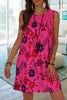 Floral Print Sleeveless Mini Dress