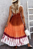 Gradient Lace Up Slip Maxi Dress