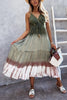 Gradient Lace Up Slip Maxi Dress