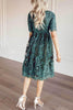 Embroidery Short Sleeve O Neck Dress