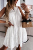 Hollow Ruffles Sleeveless Mini Dress