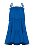 Solid Layer Ruffles Slip Mini Dress