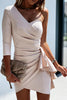 Ruched One Shoulder Bodycon Mini Dress