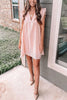 Embroidery Ruffle Trim Smock Dress