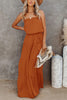 Strapless Belted Maxi Dress