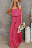Strapless Belted Maxi Dress