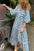 Fabulous Time Puff Sleeve Tiered Midi Dress