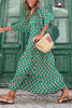Fabulous Time Puff Sleeve Tiered Midi Dress