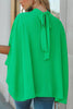 Tie Back Cap Blouse