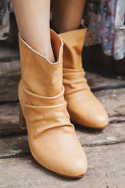 Mid Heel Ankle Boots