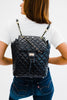 Quilted Convertible  Backpack