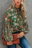 Floral Balloon Sleeve Blouse