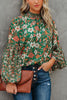 Floral Balloon Sleeve Blouse