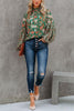 Floral Balloon Sleeve Blouse