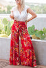 Print Belted Palazzo Pant