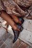 Fuzzy Low Heel Slip On Boots