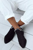 Fuzzy Low Heel Slip On Boots