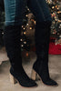 High Heels Zipper Knee Boots